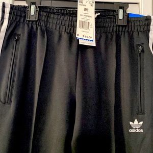 Adidas slim fit tapered leg track pants